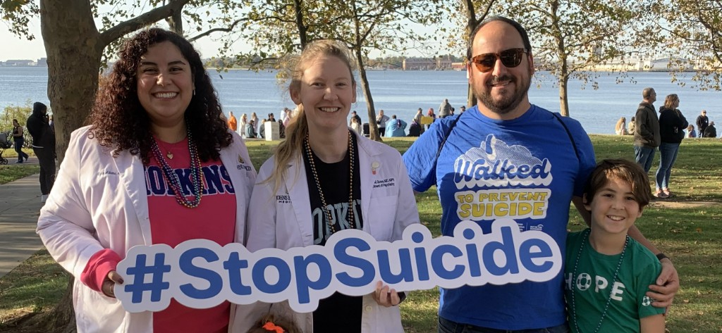 #StopSuicide awareness event with Hopkins colleagues